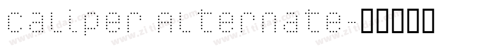 Caliper Alternate字体转换